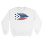 Unisex Small White Crewneck Sweatshirt
