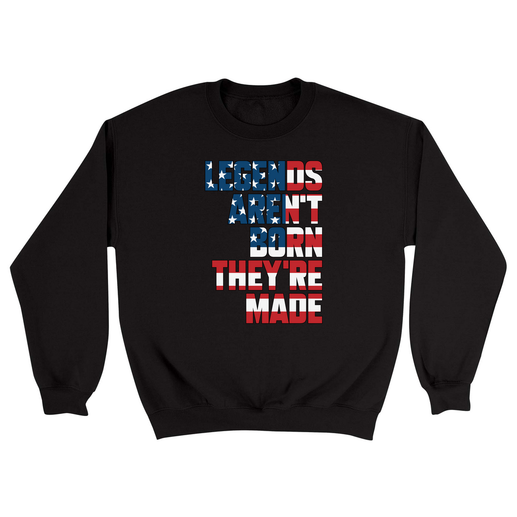 Unisex Small Black Crewneck Sweatshirt