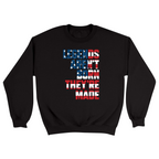 Unisex Small Black Crewneck Sweatshirt