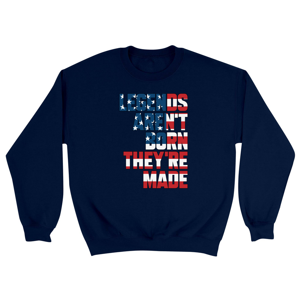 Unisex Small Navy Crewneck Sweatshirt