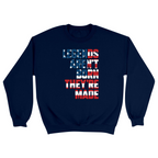 Unisex Small Navy Crewneck Sweatshirt
