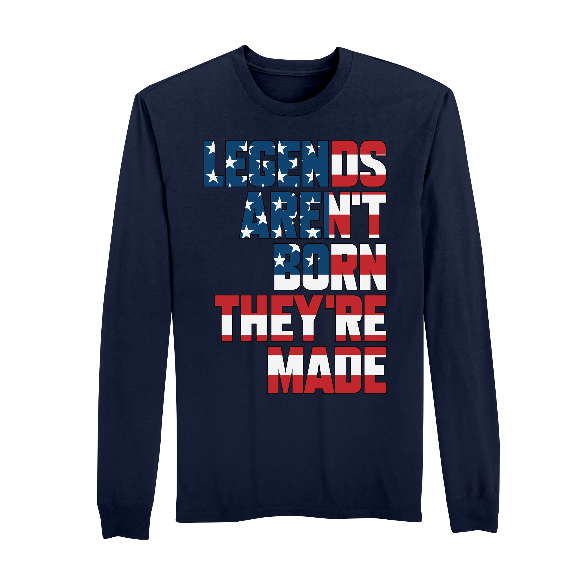 Mens Small Strong Navy Style_Long Sleeve