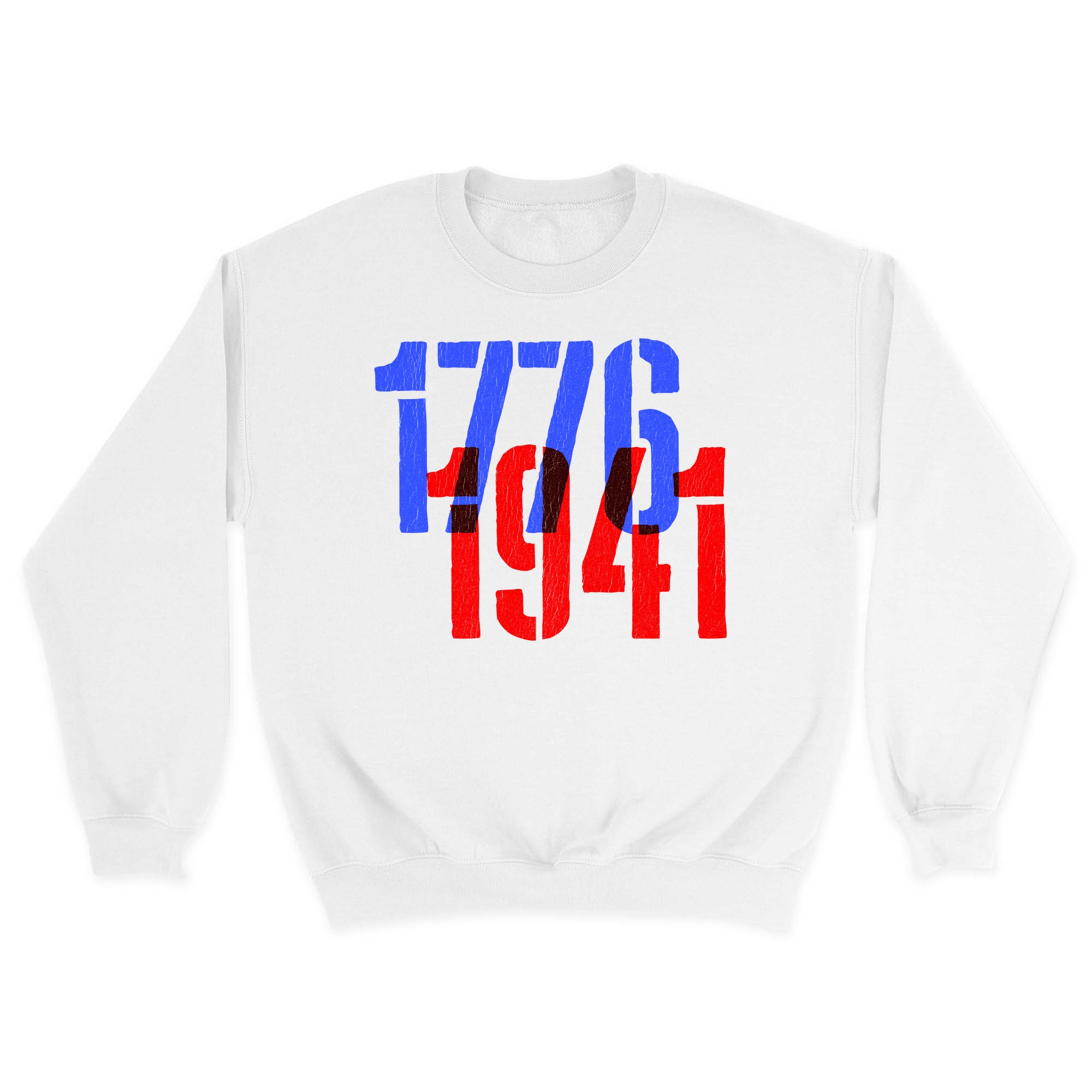 Unisex Small White Crewneck Sweatshirt