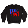 Unisex Small Black Crewneck Sweatshirt