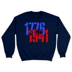 Unisex Small Navy Crewneck Sweatshirt
