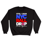 Unisex Small Black Crewneck Sweatshirt