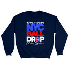 Unisex Small Navy Crewneck Sweatshirt