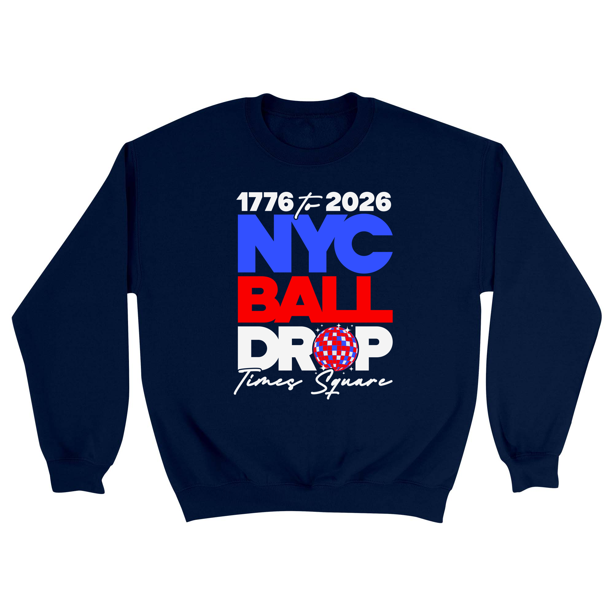 Unisex Small Navy Crewneck Sweatshirt