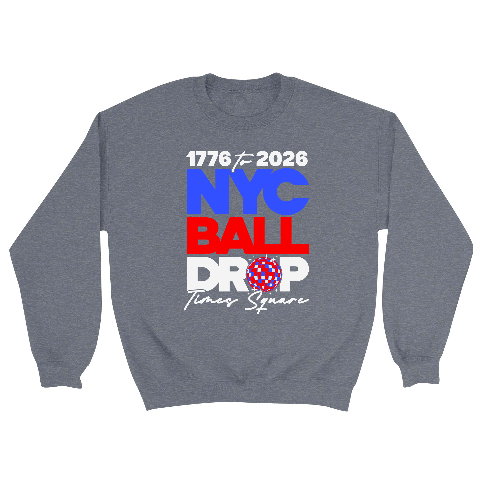 Unisex Small Dark Ash Crewneck Sweatshirt