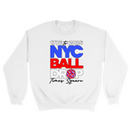 Unisex Small White Crewneck Sweatshirt