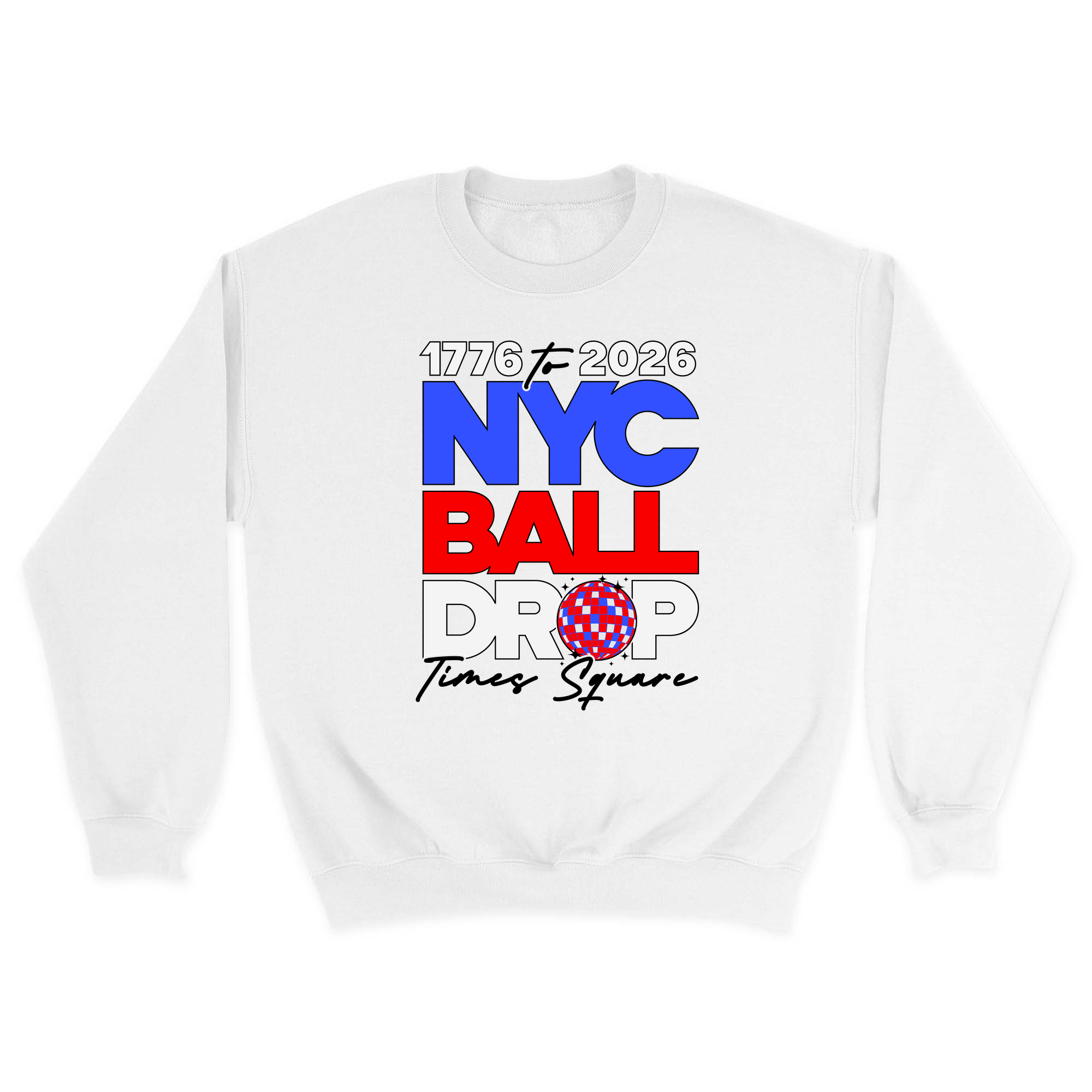 Unisex Small White Crewneck Sweatshirt
