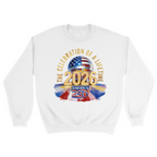 Unisex Small White Crewneck Sweatshirt