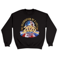 Unisex Small Black Crewneck Sweatshirt