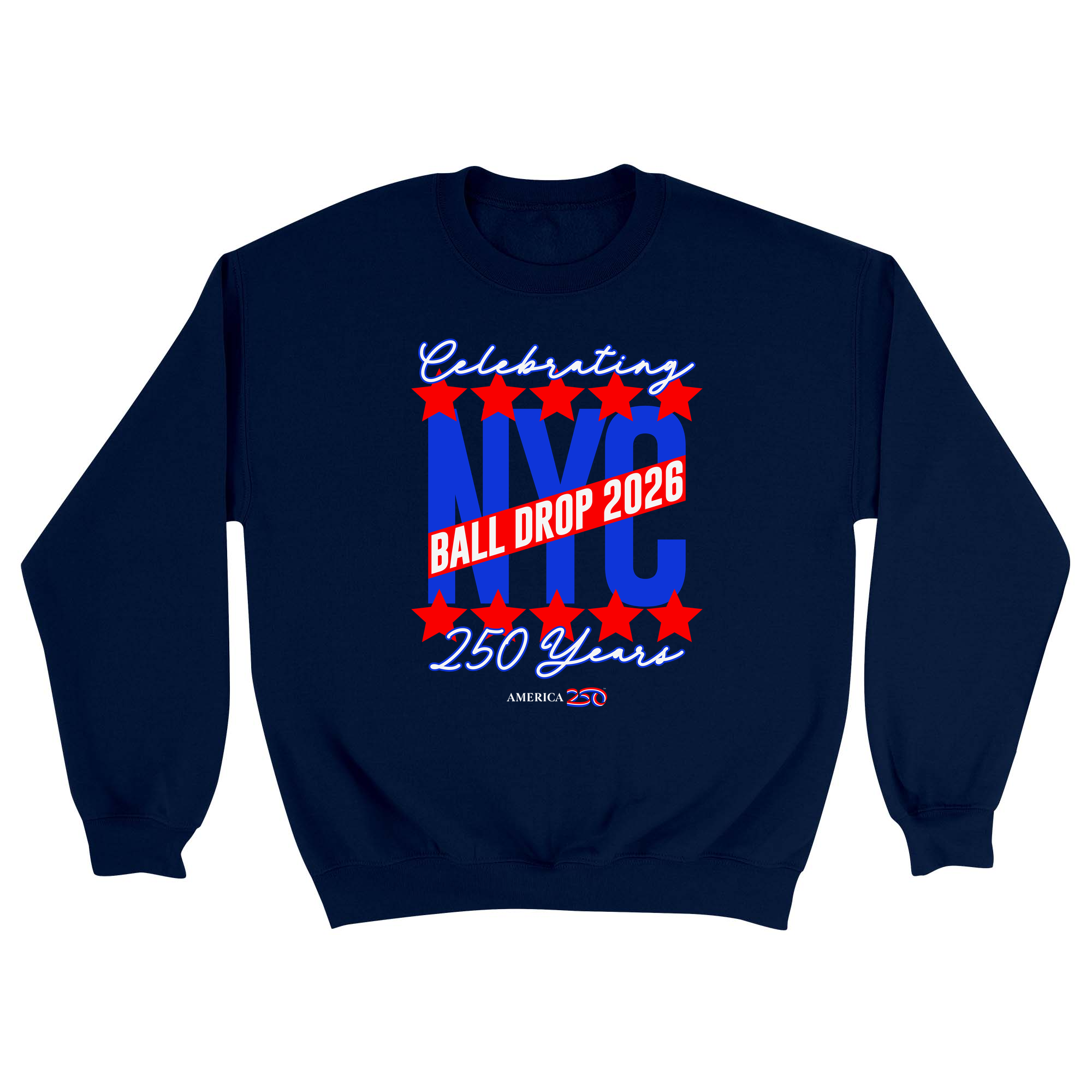 Unisex Small Navy Crewneck Sweatshirt