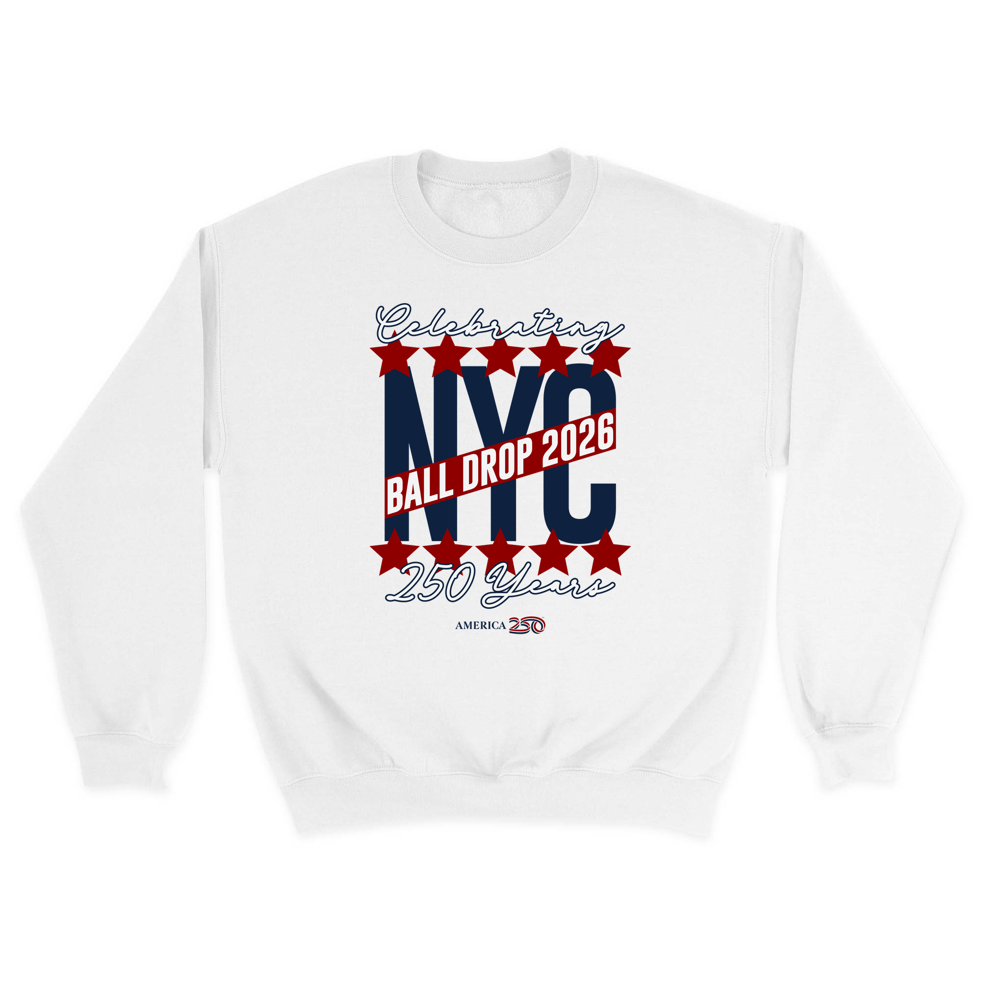 Unisex Small White Crewneck Sweatshirt