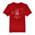Mens Small Red Short Sleeve Tee