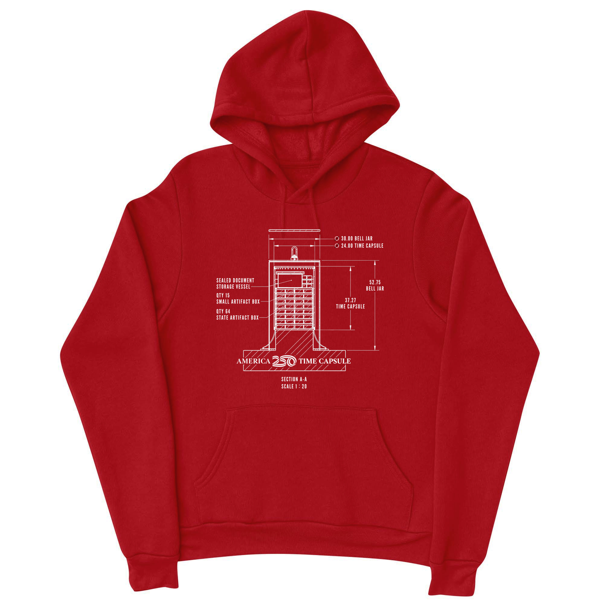 Mens Small Red Style_Hoodie