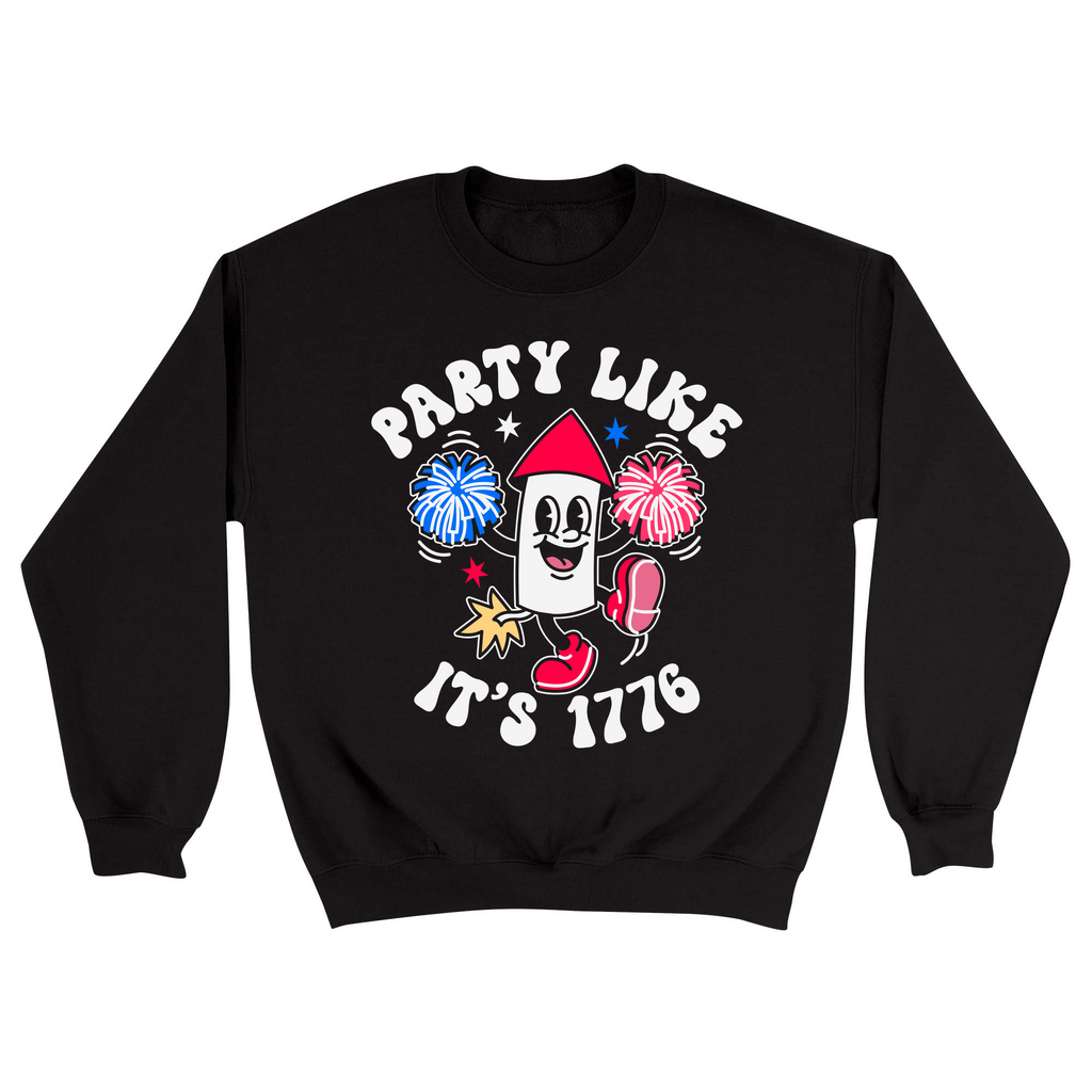 Unisex Small Black Crewneck Sweatshirt