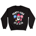 Unisex Small Black Crewneck Sweatshirt