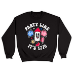 Unisex Small Black Crewneck Sweatshirt