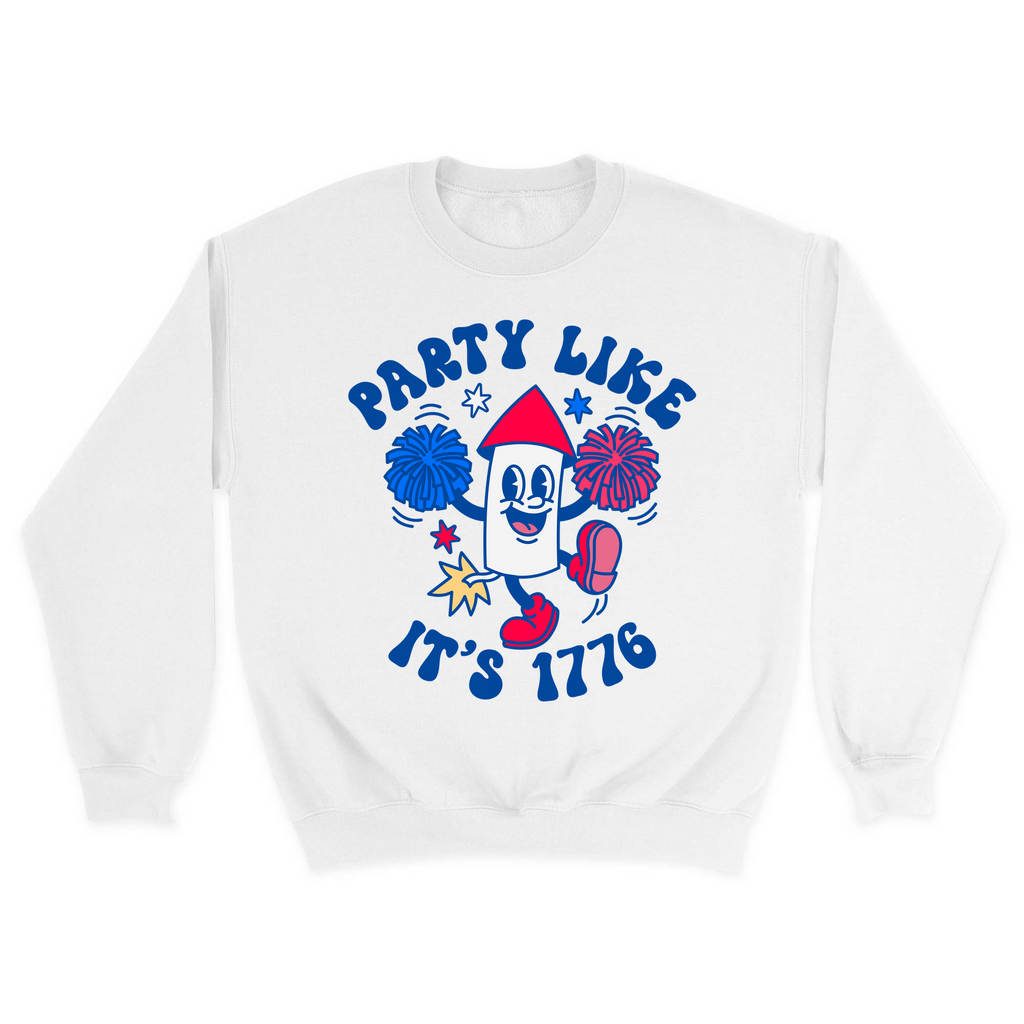 Unisex Small White Crewneck Sweatshirt