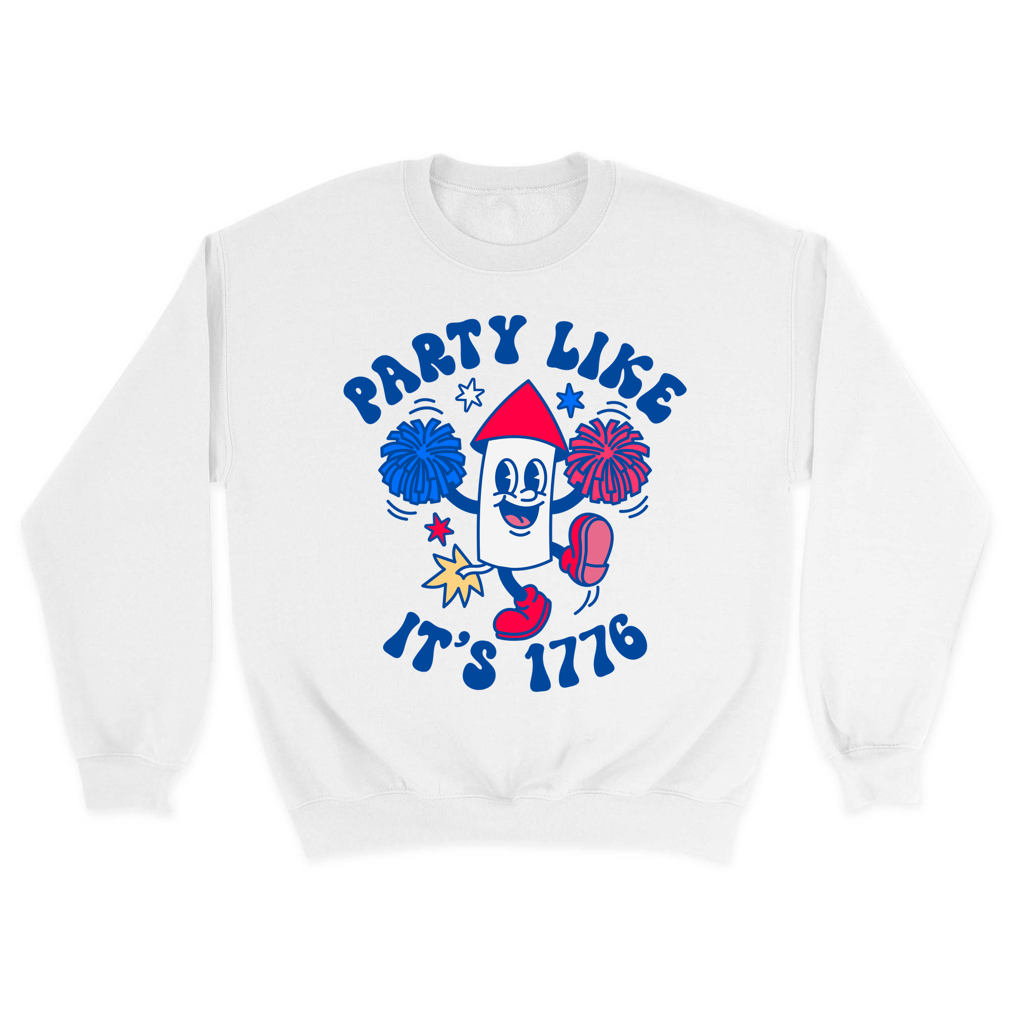 Unisex Small White Crewneck Sweatshirt