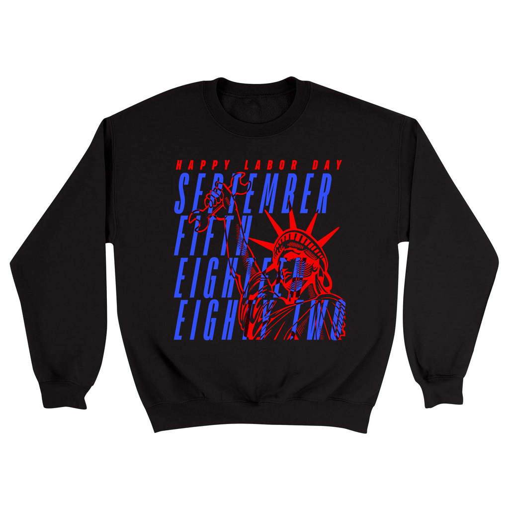 Unisex Small Black Crewneck Sweatshirt