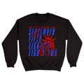 Unisex Small Black Crewneck Sweatshirt