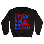 Unisex Small Black Crewneck Sweatshirt