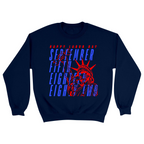 Unisex Small Navy Crewneck Sweatshirt
