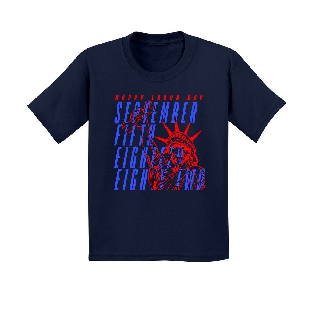 Kids Small Navy Style_T-Shirt