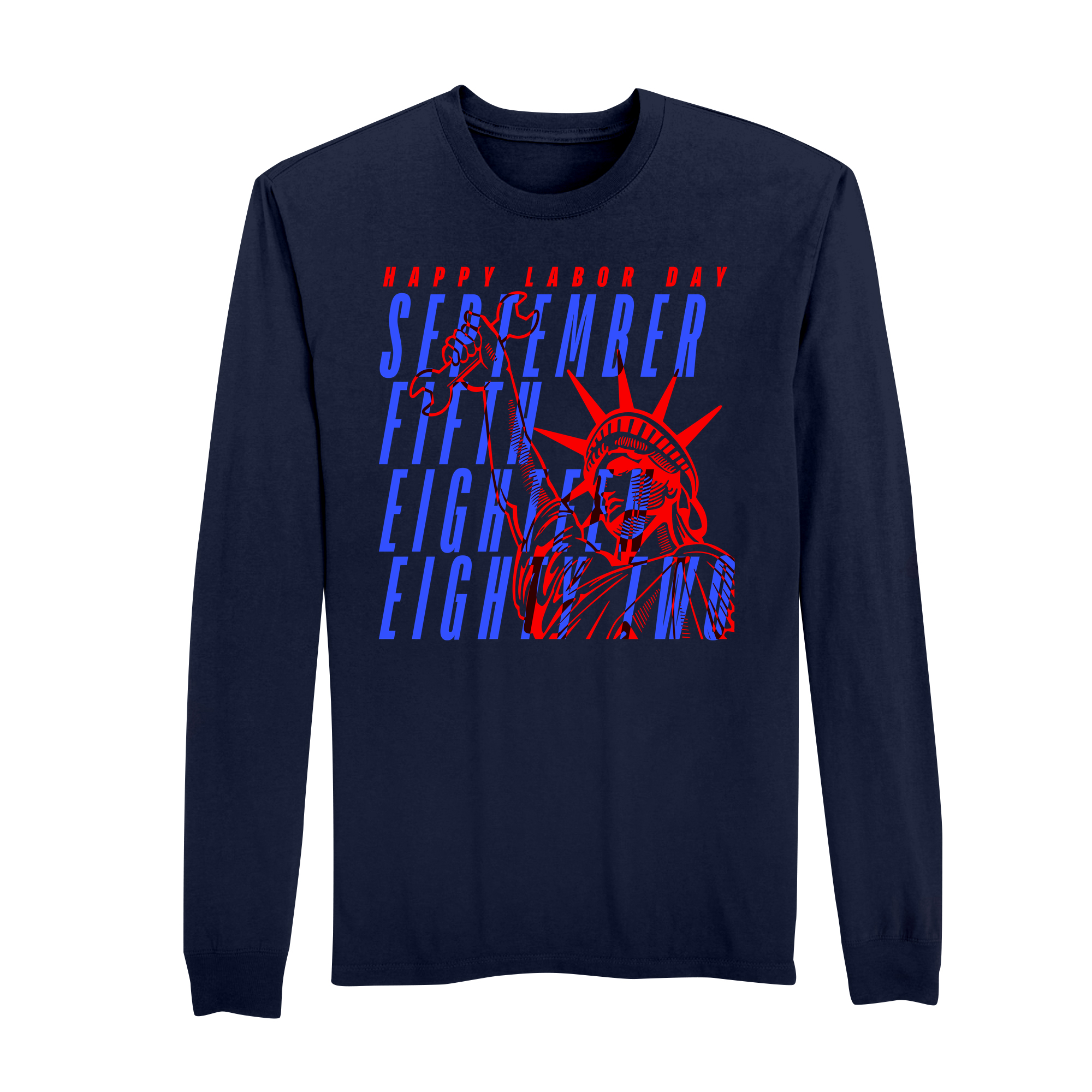 Mens Small Strong Navy Style_Long Sleeve