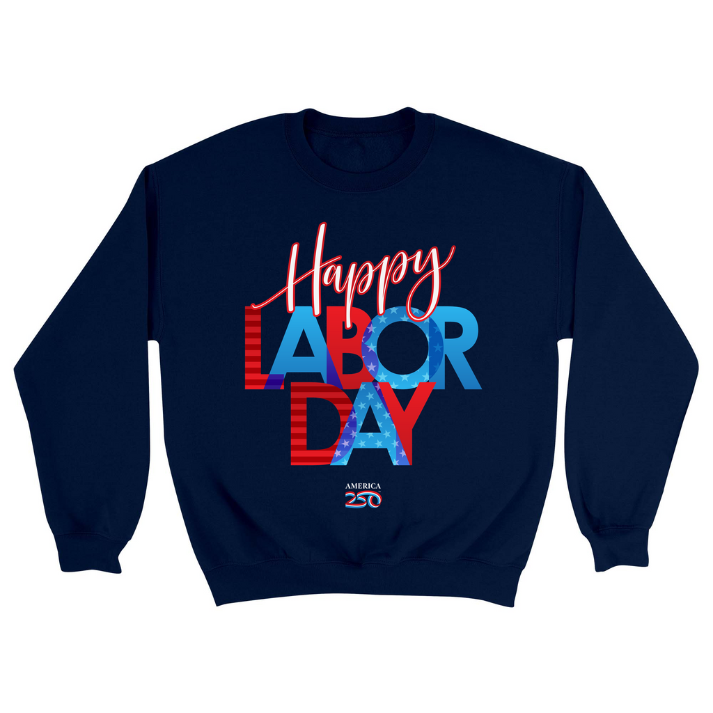 Unisex Small Navy Crewneck Sweatshirt
