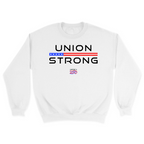 Unisex Small White Crewneck Sweatshirt