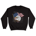Unisex Small Black Crewneck Sweatshirt