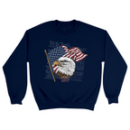 Unisex Small Navy Crewneck Sweatshirt