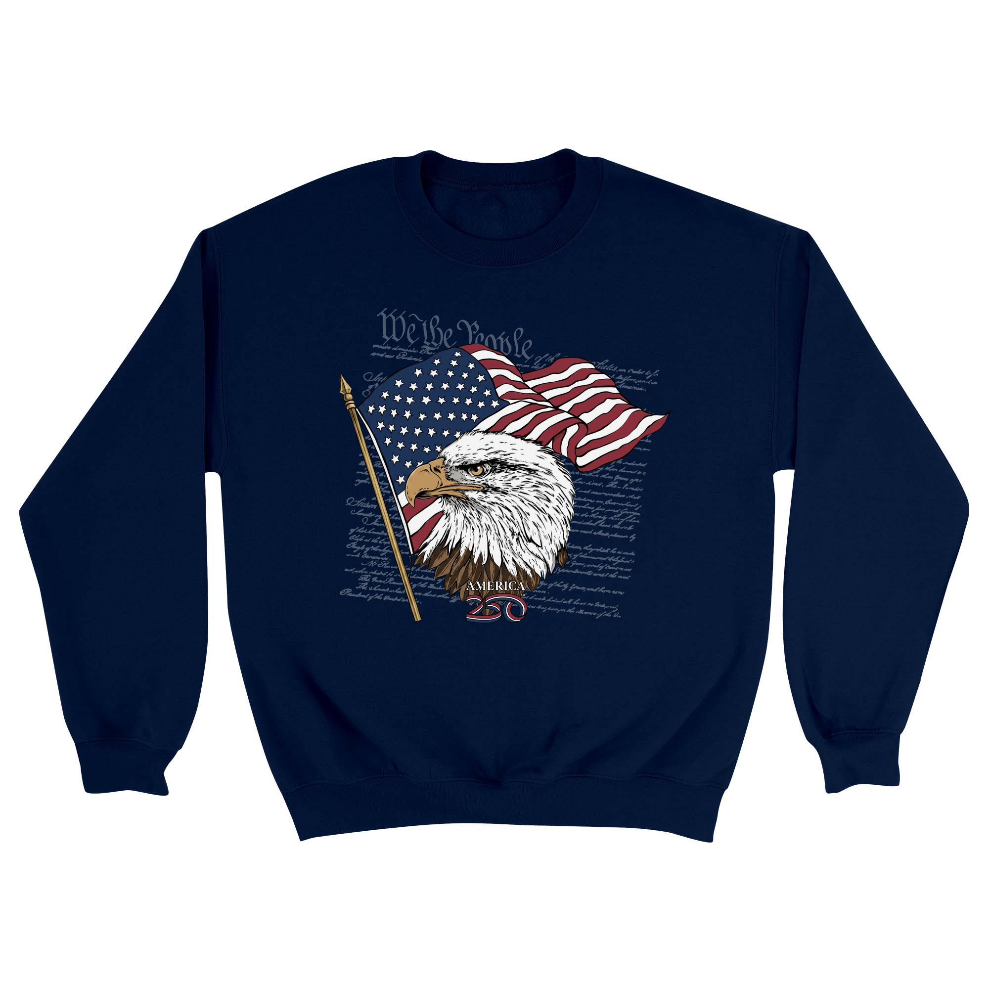 Unisex Small Navy Crewneck Sweatshirt
