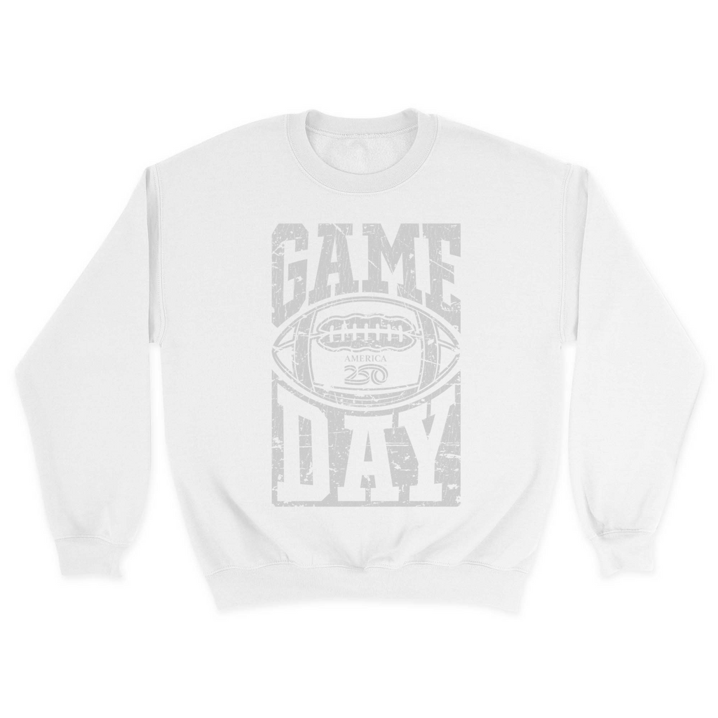 Unisex Small White Crewneck Sweatshirt