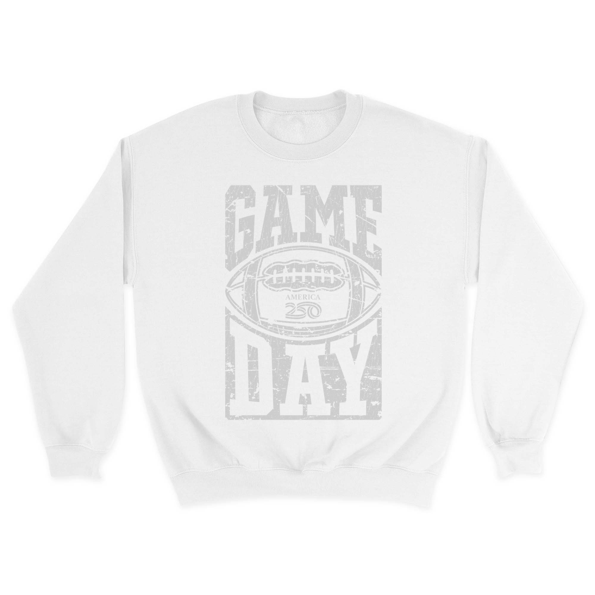 Unisex Small White Crewneck Sweatshirt