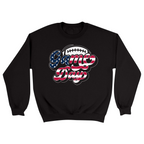 Unisex Small Black Crewneck Sweatshirt