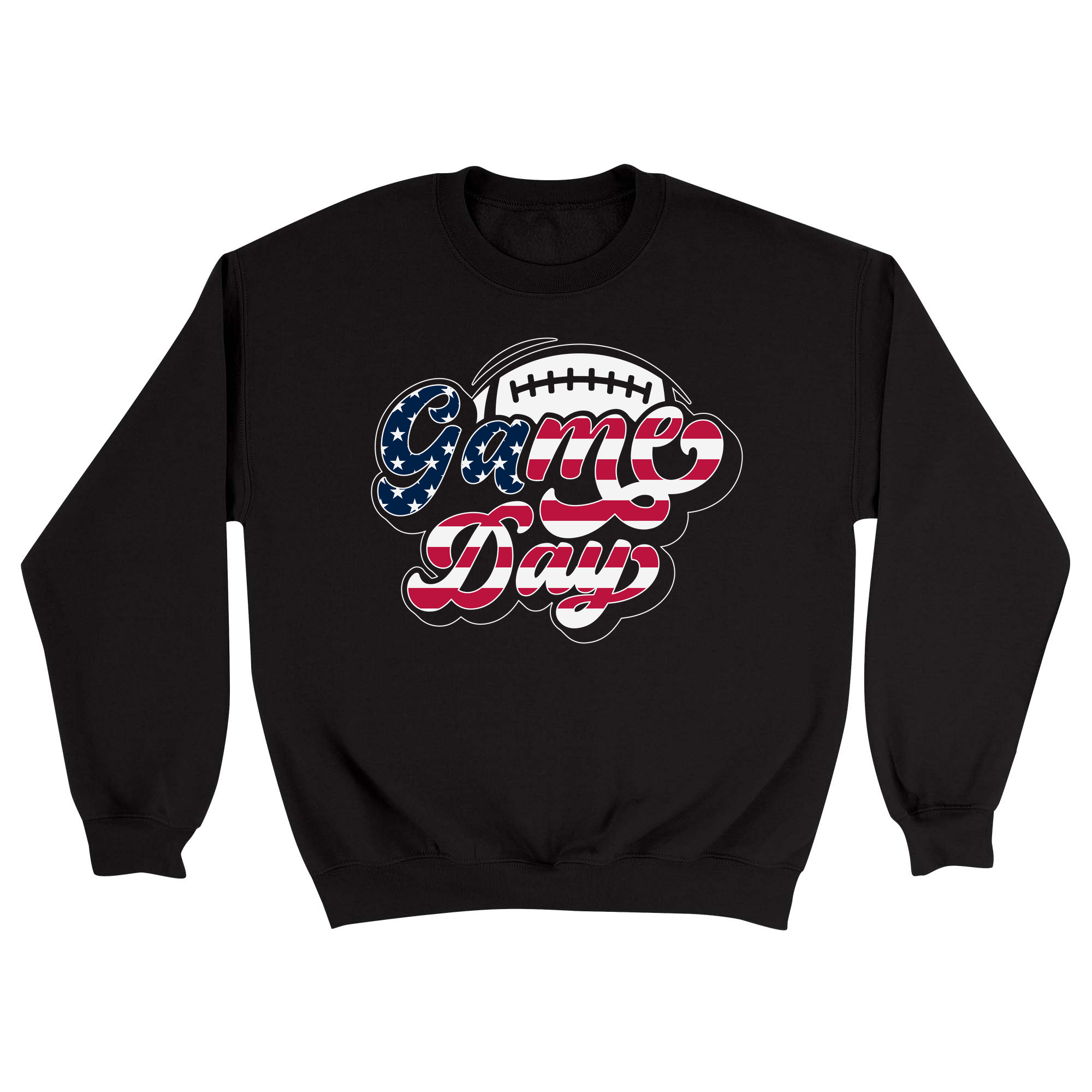 Unisex Small Black Crewneck Sweatshirt