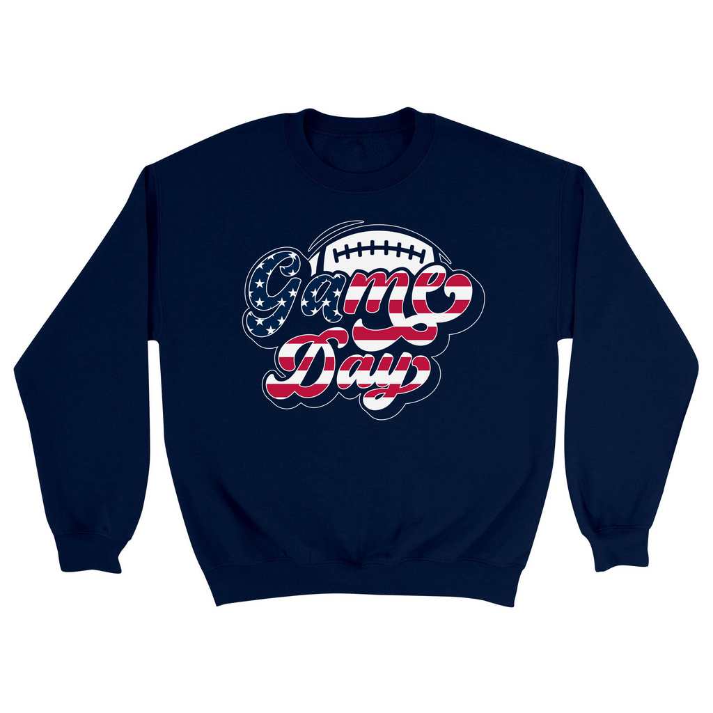 Unisex Small Navy Crewneck Sweatshirt