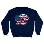 Unisex Small Navy Crewneck Sweatshirt