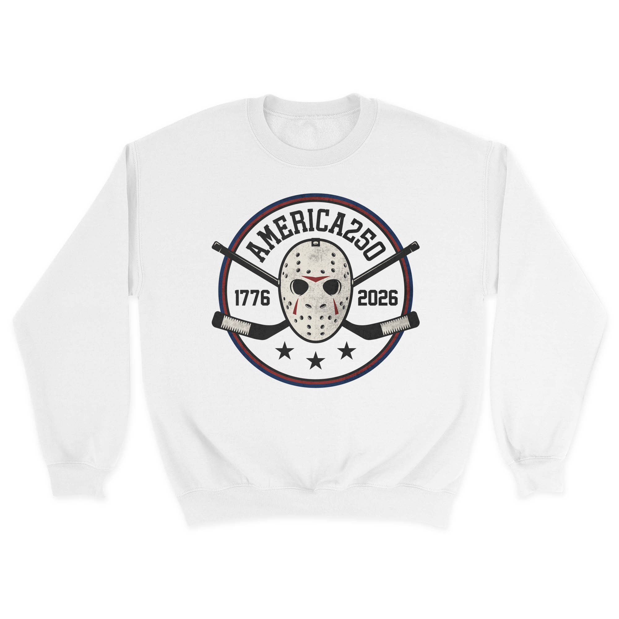 Unisex Small White Crewneck Sweatshirt