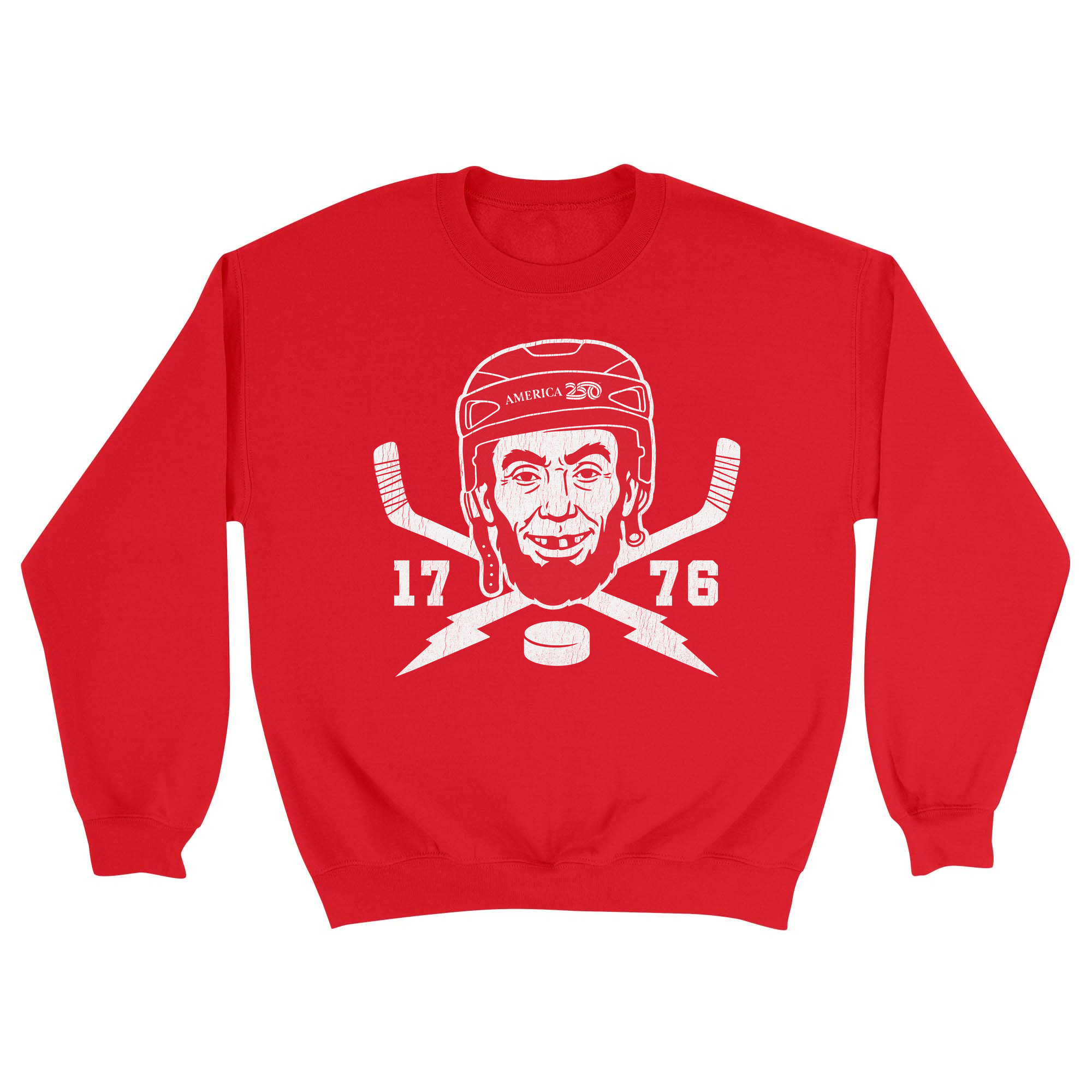 Unisex Small Red Crewneck Sweatshirt