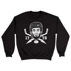 Unisex Small Black Crewneck Sweatshirt