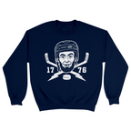 Unisex Small Navy Crewneck Sweatshirt