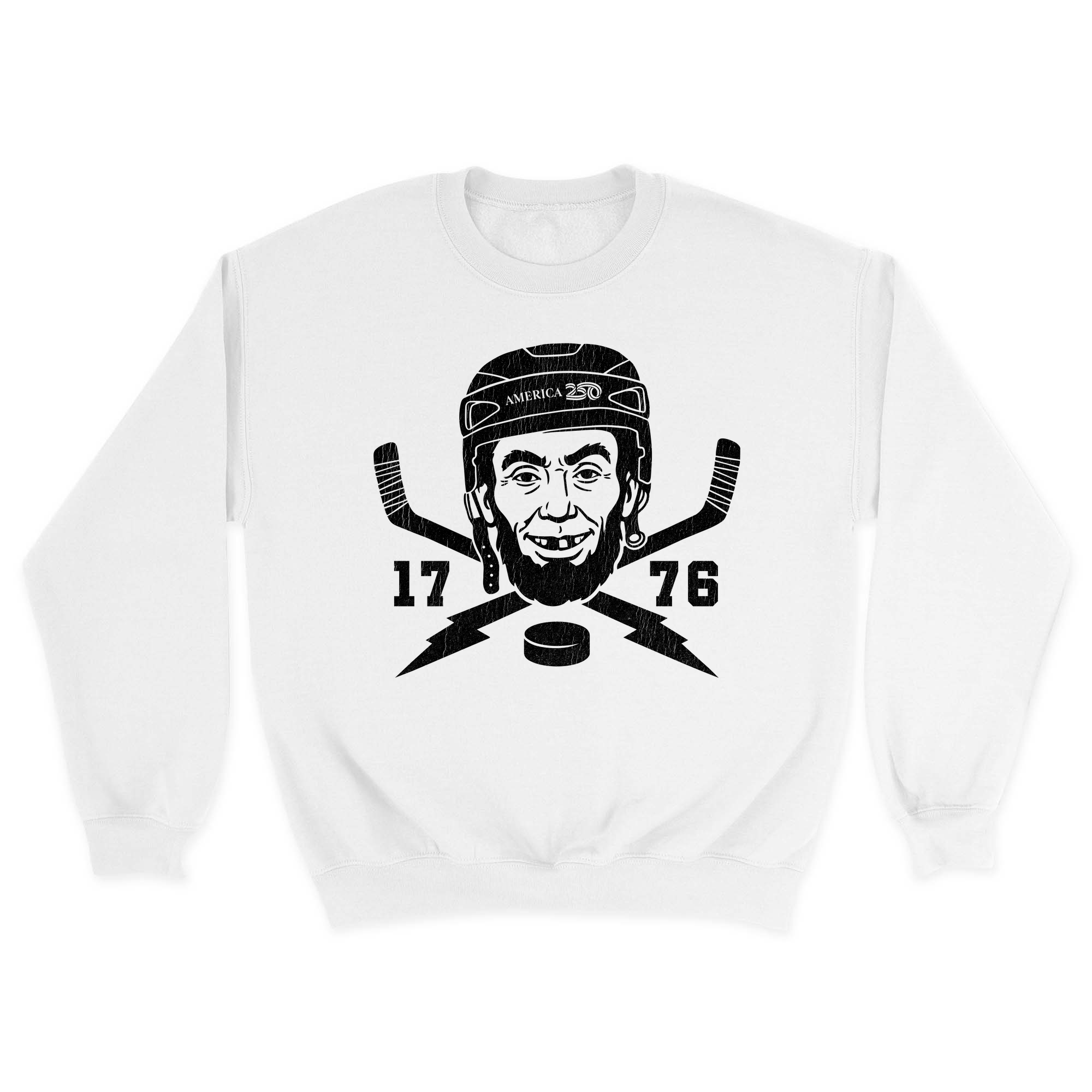 Unisex Small White Crewneck Sweatshirt