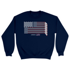 Unisex Small Navy Crewneck Sweatshirt