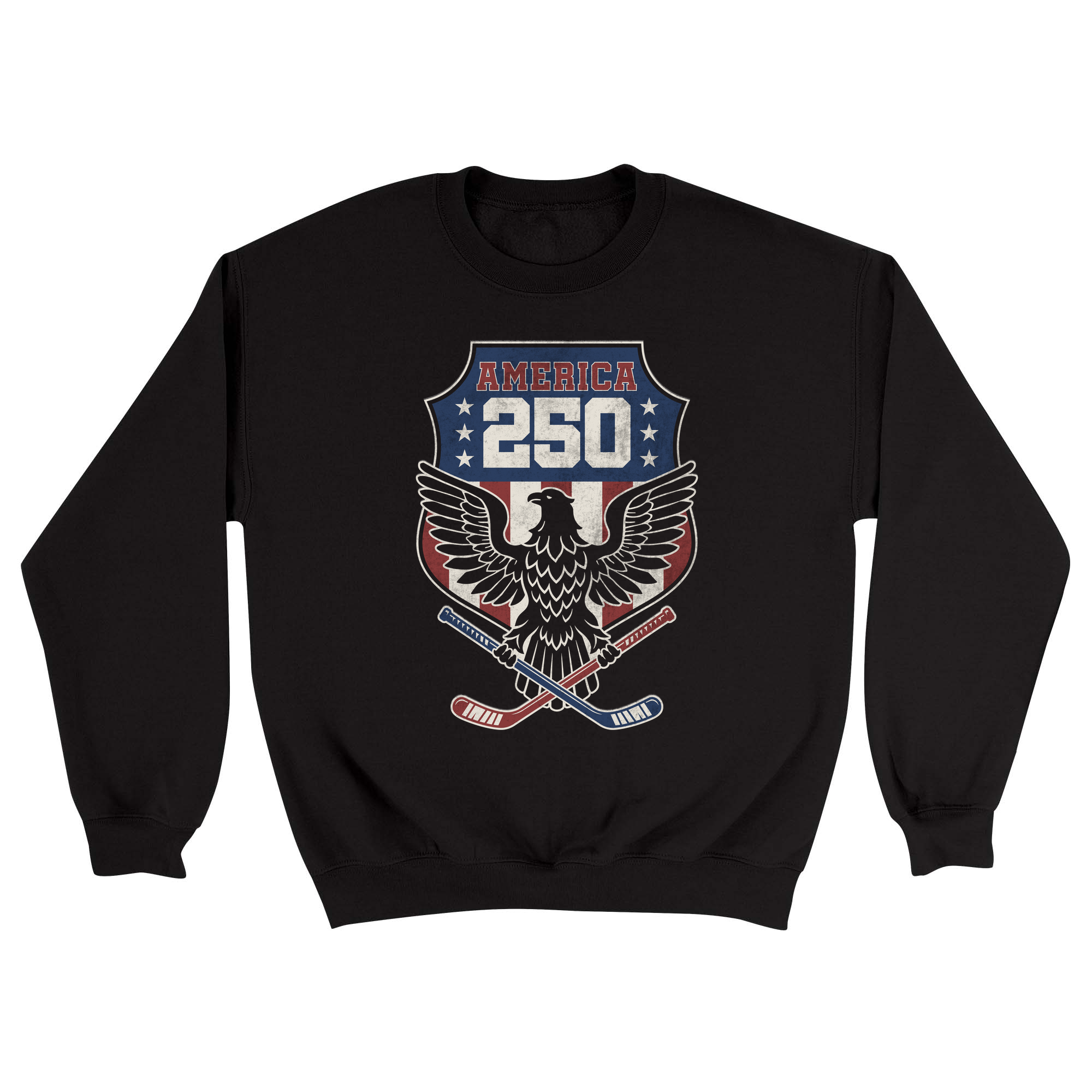 Unisex Small Black Crewneck Sweatshirt